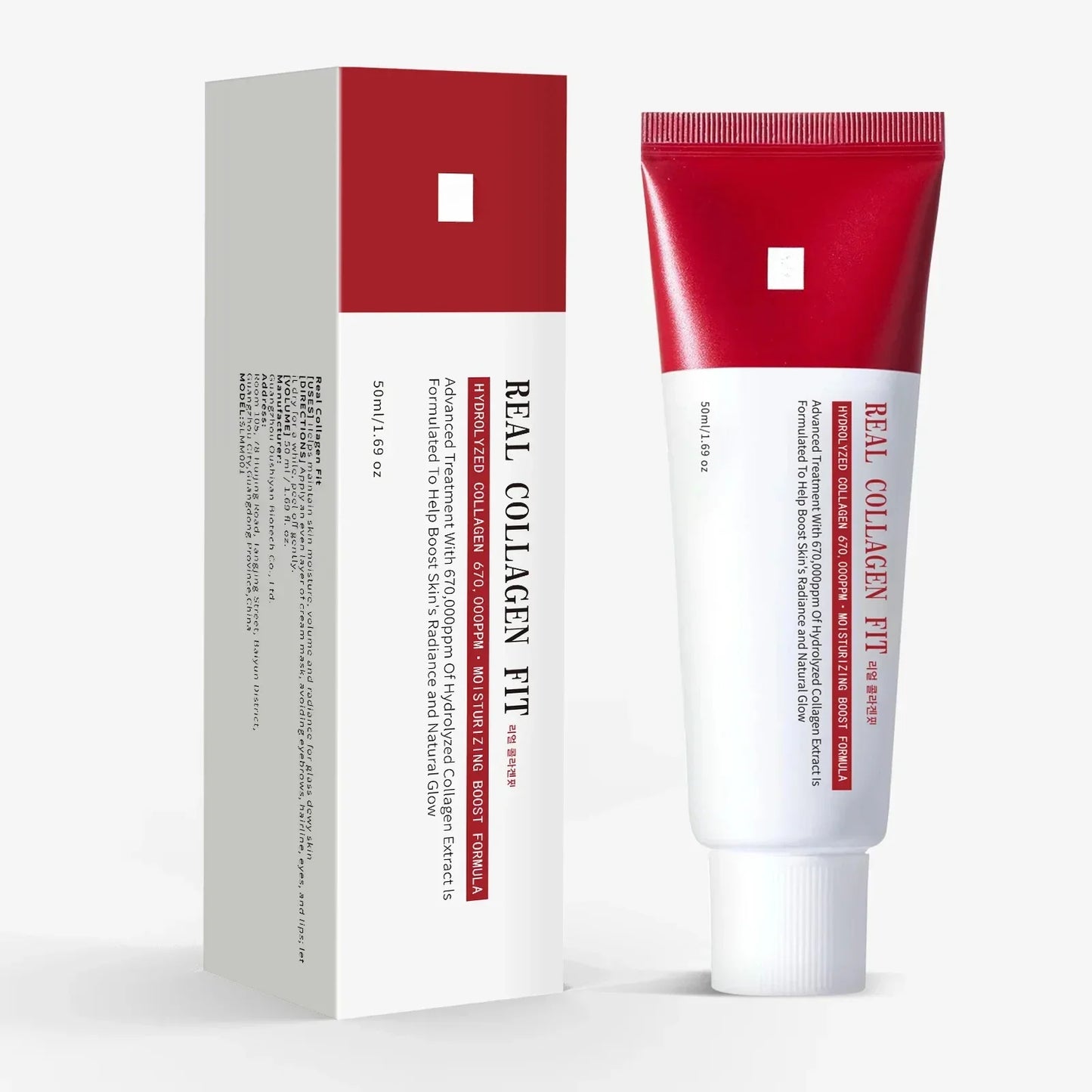 Real Collagen Fit Wrapping Mask – 670,000ppm Collagen Peel-Off Facial Mask for Firming, Hydration, Glow & Glass Skin - Foshkan.com