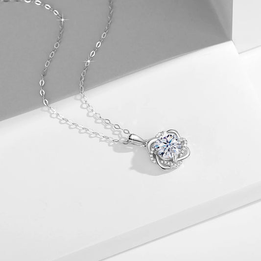 Szjinao Women’s Star of David Necklace – 3ct Moissanite Pendant in 925 Sterling Silver, Certified Fine Jewelry