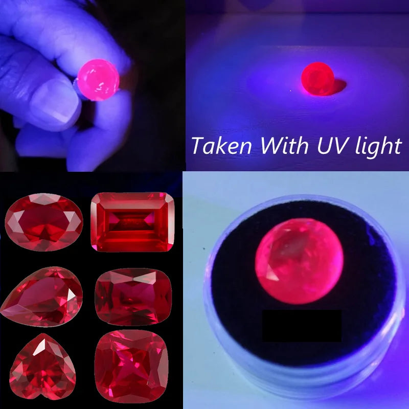 Natural Ruby Different Shapes for Collection Gemstones and Jewelry Pendant rings for making Loose Gemstones Pigeon Blood Ruby - Foshkan.com