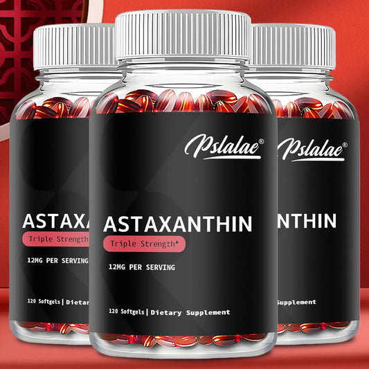 Astaxanthin Supplement – 120 Capsules | Antioxidant for Eye, Skin, Joint & Heart Health | Metabolism & Immune Support - Foshkan.com