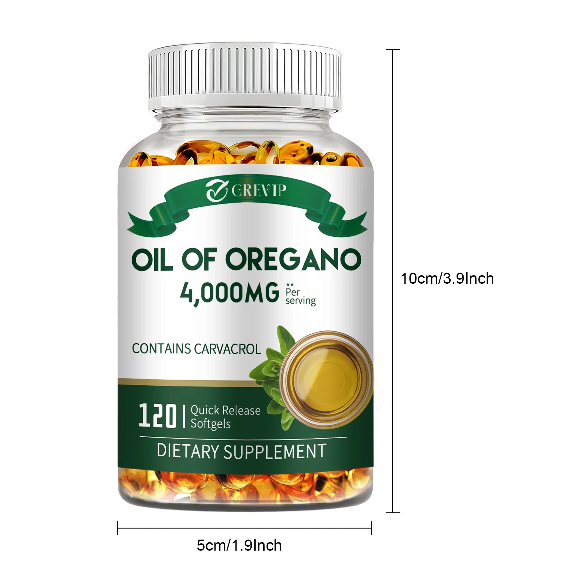 Oil of Oregano 120 Capsules – Immune Support, Digestive Health, Heart Wellness & Natural Detox Supplement - Foshkan.com