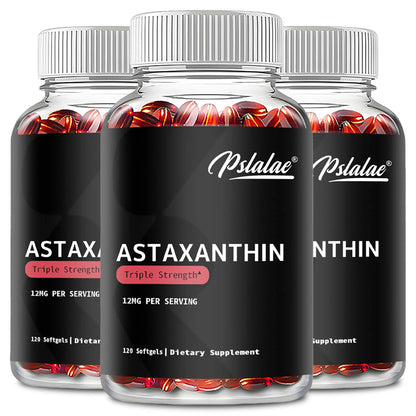 Astaxanthin Supplement – 120 Capsules | Antioxidant for Eye, Skin, Joint & Heart Health | Metabolism & Immune Support - Foshkan.com