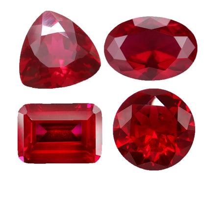 Natural Ruby Different Shapes for Collection Gemstones and Jewelry Pendant rings for making Loose Gemstones Pigeon Blood Ruby - Foshkan.com