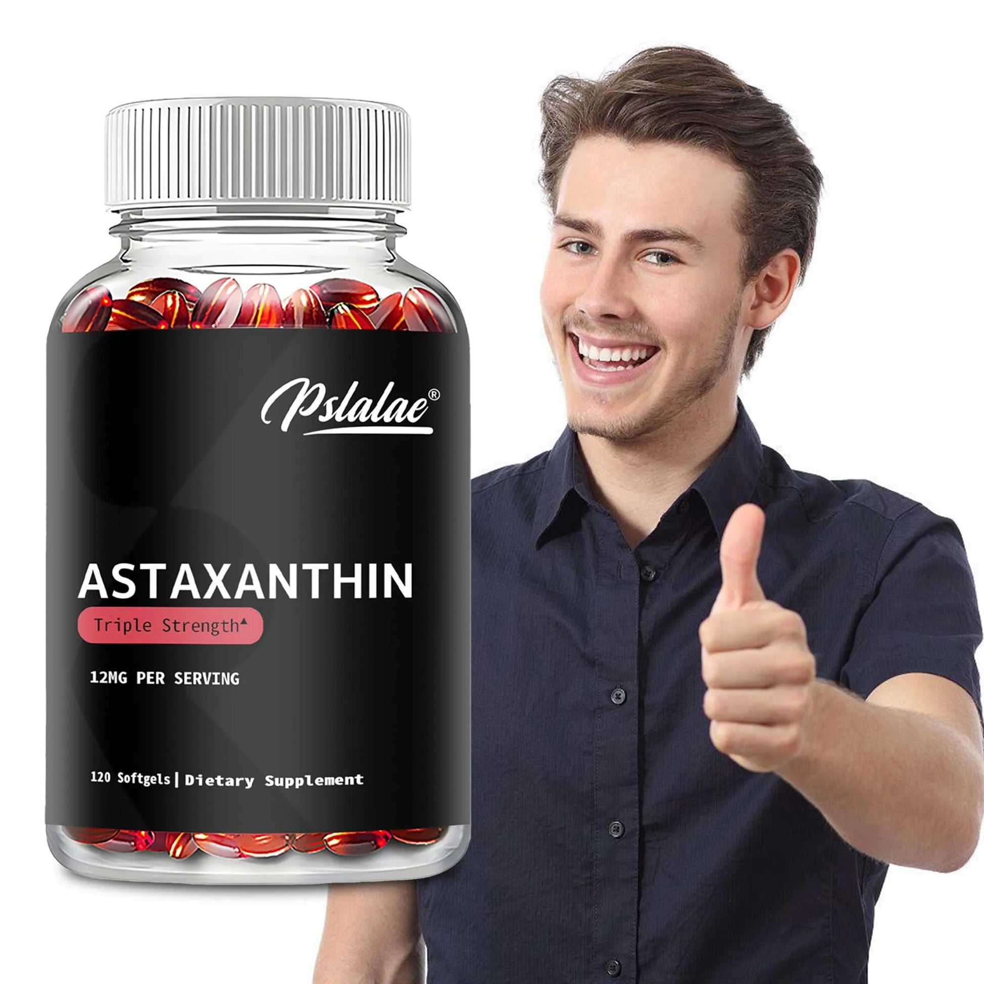 Astaxanthin 120 Capsules – Antioxidant Support for Heart, Metabolism, Eye, Joint & Skin Health – Beauty & Wellness Supplement - Foshkan.com