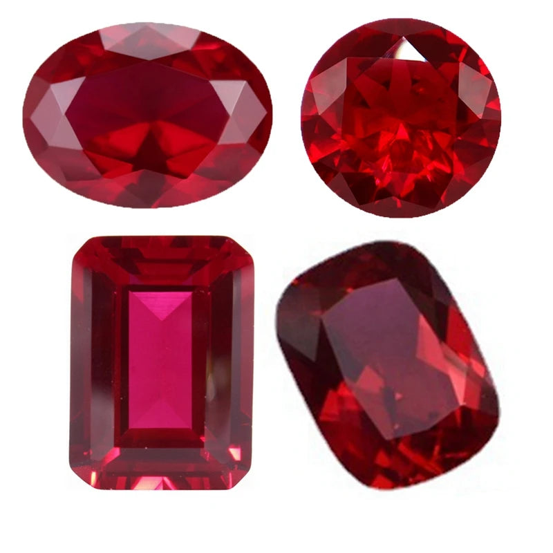 Natural Ruby Different Shapes for Collection Gemstones and Jewelry Pendant rings for making Loose Gemstones Pigeon Blood Ruby - Foshkan.com