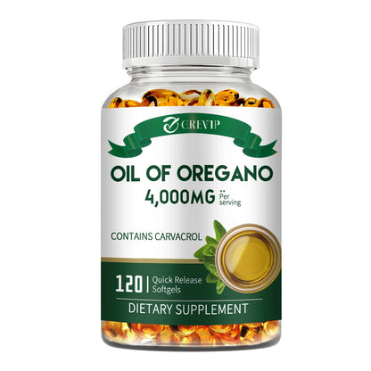 Oil of Oregano 120 Capsules – Immune Support, Digestive Health, Heart Wellness & Natural Detox Supplement - Foshkan.com