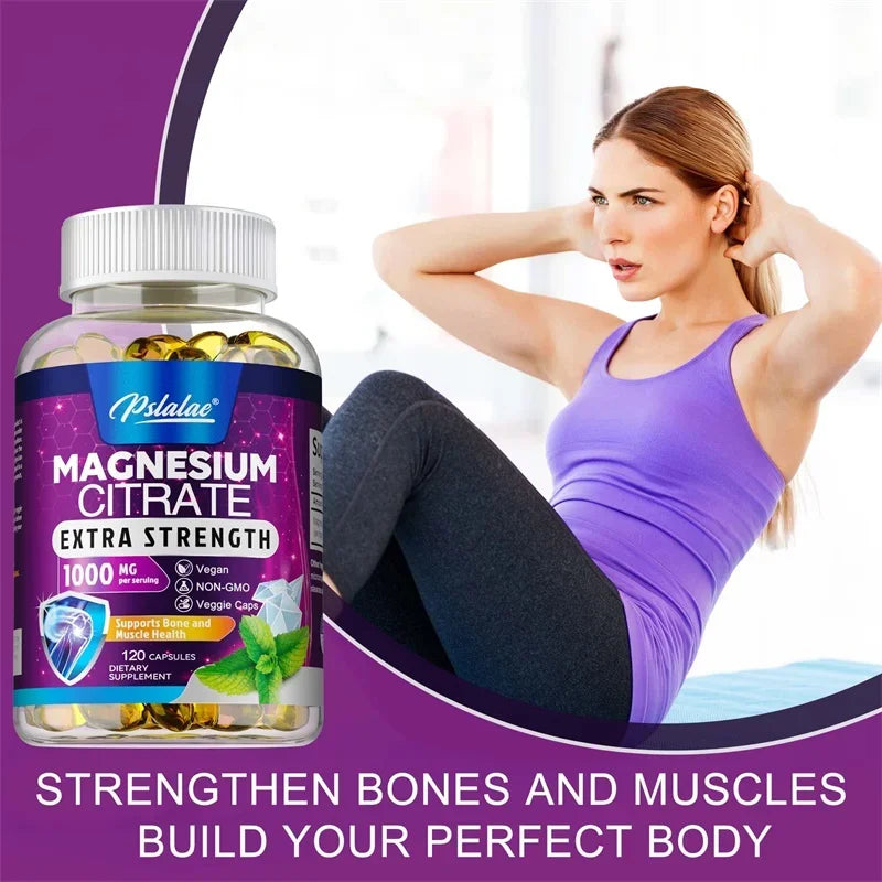 Magnesium Citrate - Supports Digestive Health, Muscle, Nerve, Bone and Heart Health - Foshkan.com