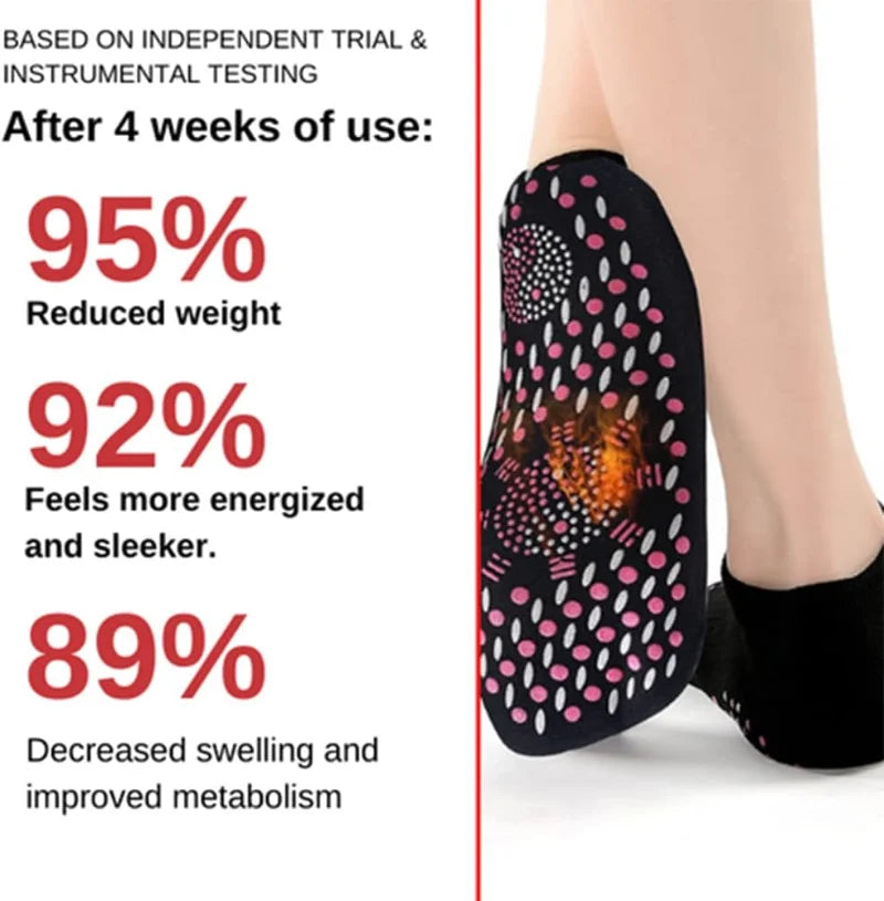 Tourmaline Slimming Health Socks – Self-Heating Thermotherapy Socks for Men & Women | Circulation, Detox & Weight Support - Foshkan.com