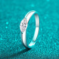 EWYA 0.5CT Marquise Cut Moissanite Ring for Women | S925 Sterling Silver Diamond Wedding Band - Foshkan.com