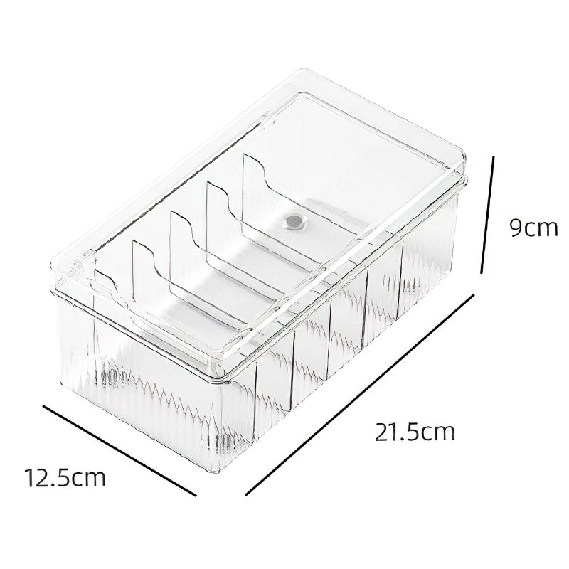 Transparent Eyelash Organizer Display Rack – Lash Extension Storage Box for Eyelash Tools, Cotton Swabs & Grafting Supplies - Foshkan.com