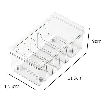 Transparent Eyelash Organizer Display Rack – Lash Extension Storage Box for Eyelash Tools, Cotton Swabs & Grafting Supplies - Foshkan.com