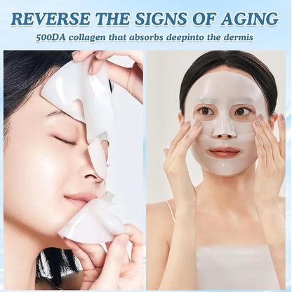 1/3/5/10PCS Bio Collagen Face Mask – Anti-Wrinkle, Firming & Brightening Korean Skincare for Fine Lines & Anti-Aging - Foshkan.com