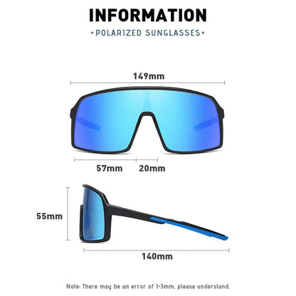 Large Frame UV400 Polarized/Photochromic Sports Cycling Bike Glasses Men Women TR90 MTB Baseball Fishing Softball Sunglasses - Foshkan.com