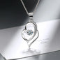 D Color 1 Carat Moissanite Teardrop Pendant Necklace for Women – S925 Sterling Silver Pt950 Chain | Elegant Wedding Jewelry Gift