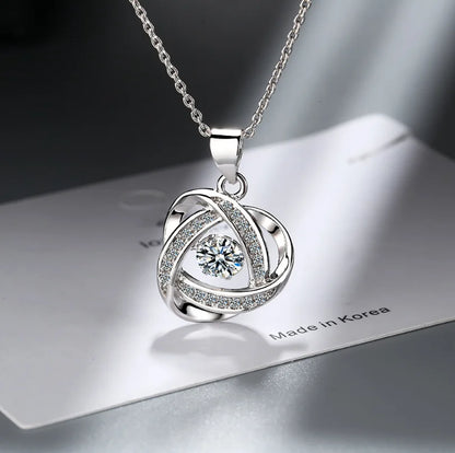 D Color 1 Carat Moissanite Teardrop Pendant Necklace for Women – S925 Sterling Silver Pt950 Chain | Elegant Wedding Jewelry Gift