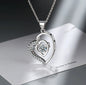 D Color 1 Carat Moissanite Teardrop Pendant Necklace for Women – S925 Sterling Silver Pt950 Chain | Elegant Wedding Jewelry Gift