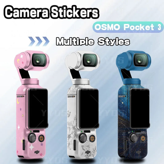 DJI Osmo Pocket 3 Full-Body PVC Sticker – Anti-Scratch Colorful Protective Decal Wrap Set for Sports Camera Customization - Foshkan.com