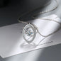 D Color 1 Carat Moissanite Teardrop Pendant Necklace for Women – S925 Sterling Silver Pt950 Chain | Elegant Wedding Jewelry Gift