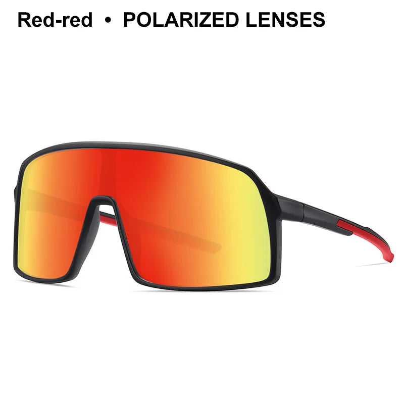 Large Frame UV400 Polarized/Photochromic Sports Cycling Bike Glasses Men Women TR90 MTB Baseball Fishing Softball Sunglasses - Foshkan.com