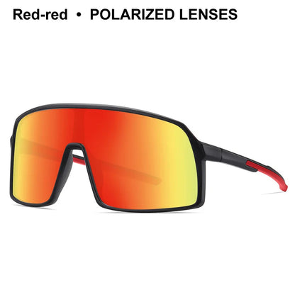 Large Frame UV400 Polarized/Photochromic Sports Cycling Bike Glasses Men Women TR90 MTB Baseball Fishing Softball Sunglasses - Foshkan.com