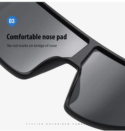 Large Frame UV400 Polarized/Photochromic Sports Cycling Bike Glasses Men Women TR90 MTB Baseball Fishing Softball Sunglasses - Foshkan.com
