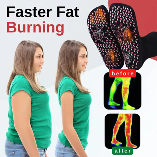 Tourmaline Slimming Health Socks – Self-Heating Thermotherapy Socks for Men & Women | Circulation, Detox & Weight Support - Foshkan.com