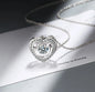 D Color 1 Carat Moissanite Teardrop Pendant Necklace for Women – S925 Sterling Silver Pt950 Chain | Elegant Wedding Jewelry Gift