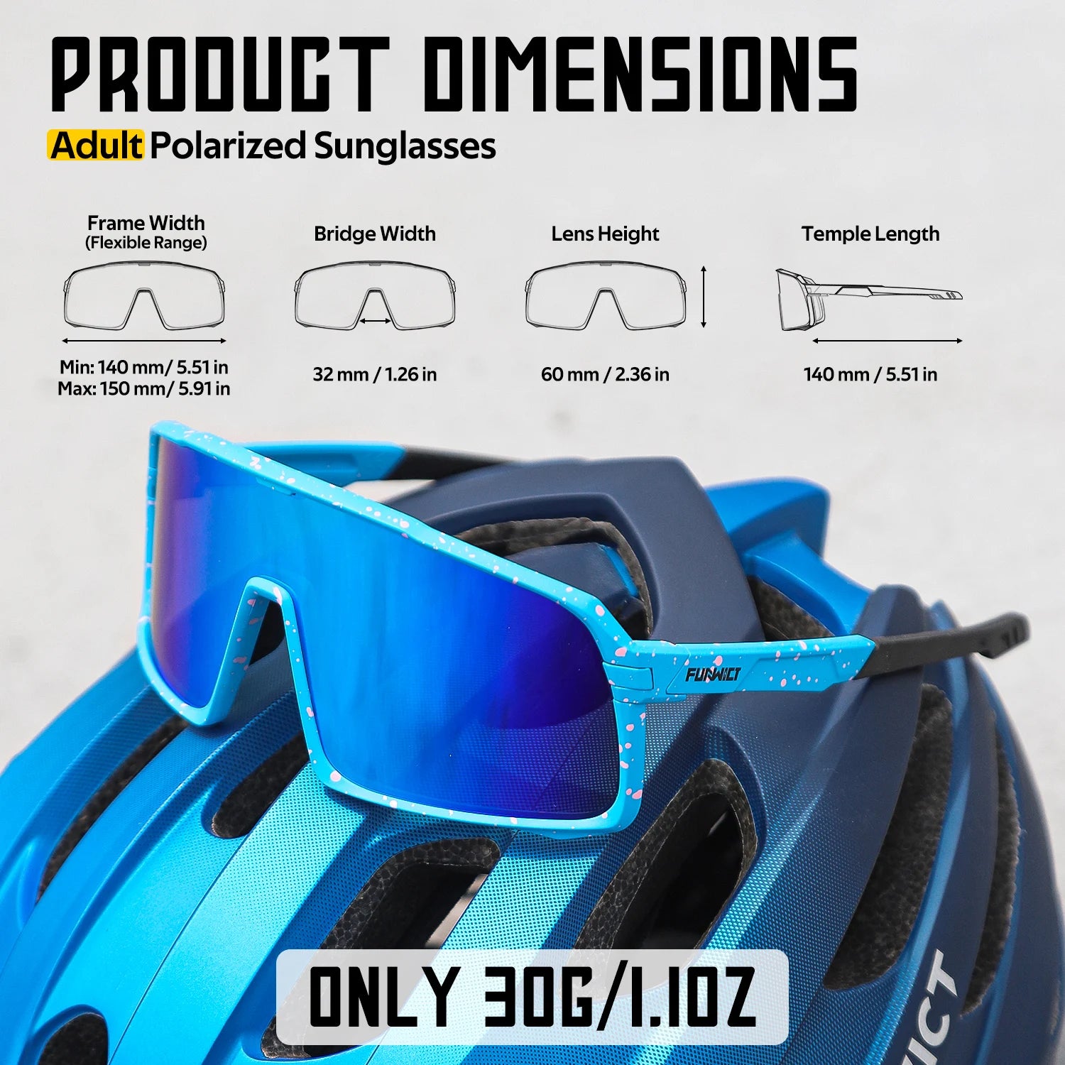 Polarized Sports Sunglasses for Men & Women – UV400 Outdoor Protection for Cycling, Hiking, Driving, Running & More - Foshkan.com