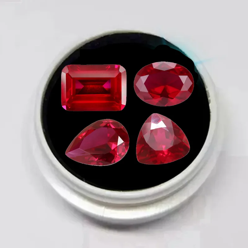 Natural Ruby Different Shapes for Collection Gemstones and Jewelry Pendant rings for making Loose Gemstones Pigeon Blood Ruby - Foshkan.com