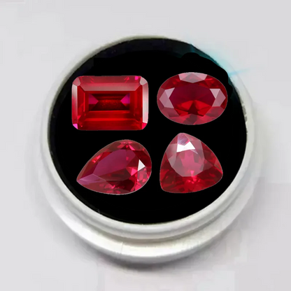 Natural Ruby Different Shapes for Collection Gemstones and Jewelry Pendant rings for making Loose Gemstones Pigeon Blood Ruby - Foshkan.com