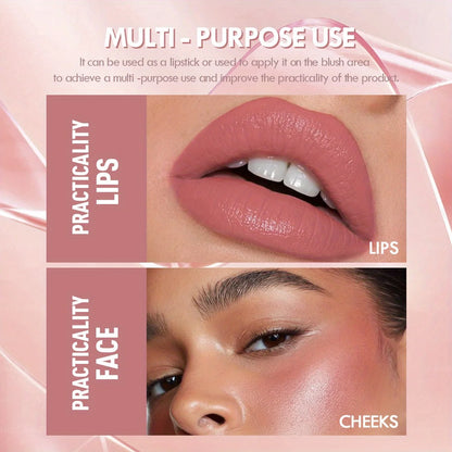 Brighten Lip Moisturizing Lipstick – Hydrating Water-Light Lip Gloss Tint, Glass Shine Lip Glaze – Tea Russet Shade - Foshkan.com