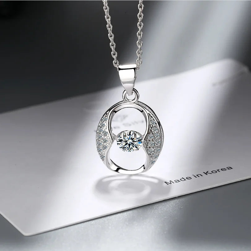 D Color 1 Carat Moissanite Teardrop Pendant Necklace for Women – S925 Sterling Silver Pt950 Chain | Elegant Wedding Jewelry Gift