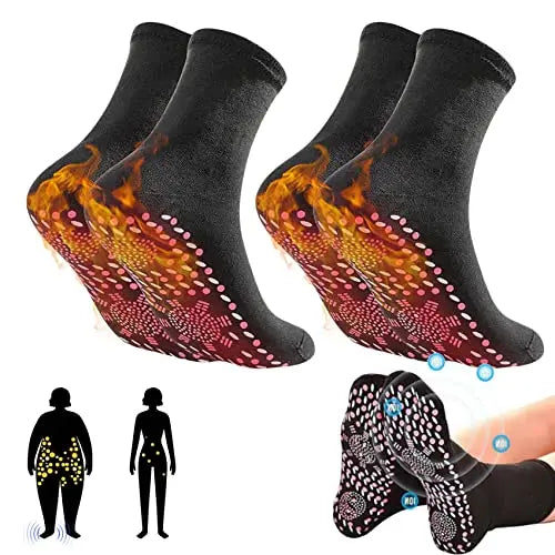 Tourmaline Slimming Health Socks – Self-Heating Thermotherapy Socks for Men & Women | Circulation, Detox & Weight Support - Foshkan.com