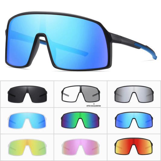 Large Frame UV400 Polarized/Photochromic Sports Cycling Bike Glasses Men Women TR90 MTB Baseball Fishing Softball Sunglasses - Foshkan.com