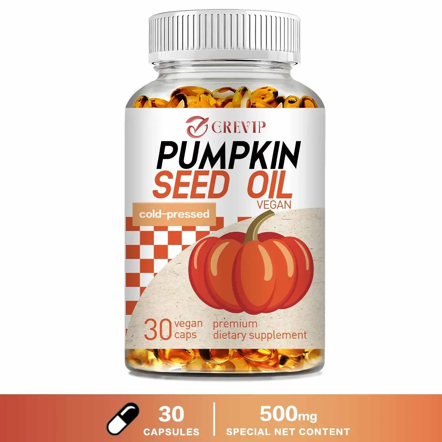 Pumpkin Seed Oil - Prostate Health, Skin, Heart & Brain Health, Bladder Control - Foshkan.com