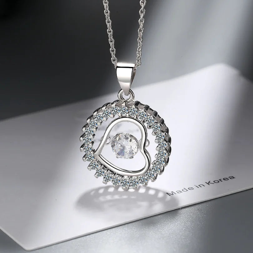 D Color 1 Carat Moissanite Teardrop Pendant Necklace for Women – S925 Sterling Silver Pt950 Chain | Elegant Wedding Jewelry Gift