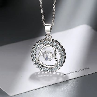 D Color 1 Carat Moissanite Teardrop Pendant Necklace for Women – S925 Sterling Silver Pt950 Chain | Elegant Wedding Jewelry Gift