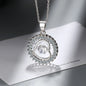 D Color 1 Carat Moissanite Teardrop Pendant Necklace for Women – S925 Sterling Silver Pt950 Chain | Elegant Wedding Jewelry Gift