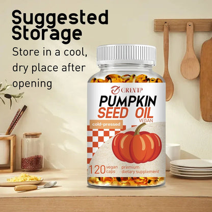 Pumpkin Seed Oil - Prostate Health, Skin, Heart & Brain Health, Bladder Control - Foshkan.com