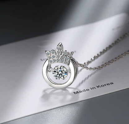 D Color 1 Carat Moissanite Teardrop Pendant Necklace for Women – S925 Sterling Silver Pt950 Chain | Elegant Wedding Jewelry Gift