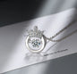 D Color 1 Carat Moissanite Teardrop Pendant Necklace for Women – S925 Sterling Silver Pt950 Chain | Elegant Wedding Jewelry Gift
