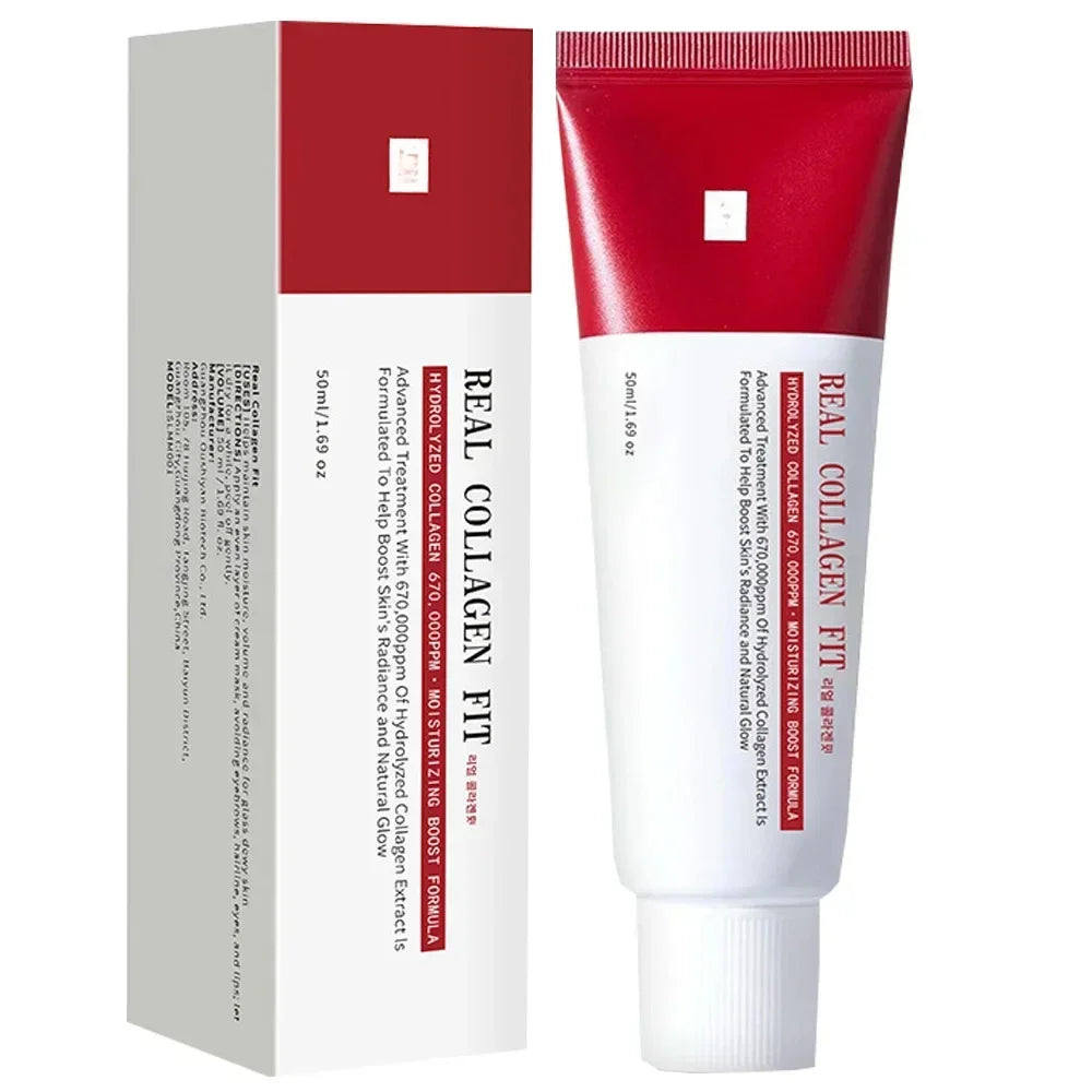 Real Collagen Fit Wrapping Mask – 670,000ppm Collagen Peel-Off Facial Mask for Firming, Hydration, Glow & Glass Skin - Foshkan.com