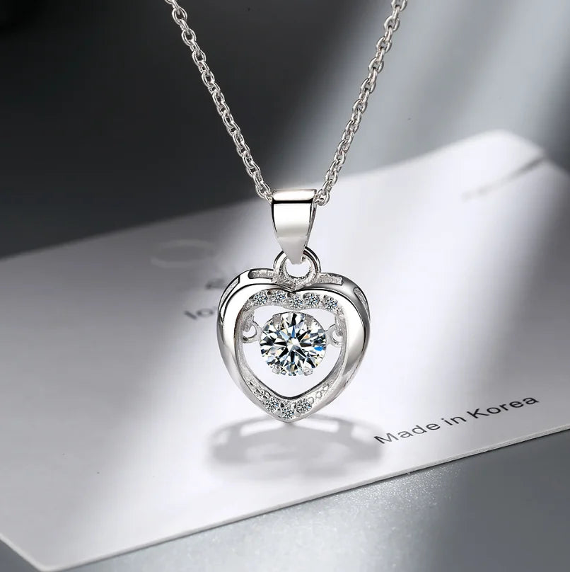 D Color 1 Carat Moissanite Teardrop Pendant Necklace for Women – S925 Sterling Silver Pt950 Chain | Elegant Wedding Jewelry Gift