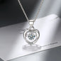 D Color 1 Carat Moissanite Teardrop Pendant Necklace for Women – S925 Sterling Silver Pt950 Chain | Elegant Wedding Jewelry Gift