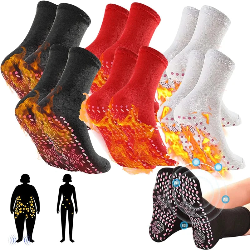 Tourmaline Slimming Health Socks – Self-Heating Thermotherapy Socks for Men & Women | Circulation, Detox & Weight Support - Foshkan.com