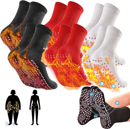 Tourmaline Slimming Health Socks – Self-Heating Thermotherapy Socks for Men & Women | Circulation, Detox & Weight Support - Foshkan.com