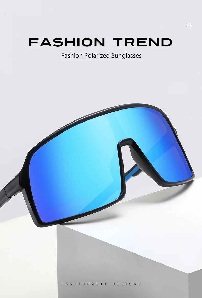 Large Frame UV400 Polarized/Photochromic Sports Cycling Bike Glasses Men Women TR90 MTB Baseball Fishing Softball Sunglasses - Foshkan.com