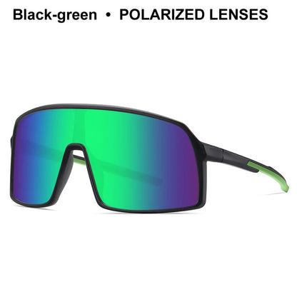 Large Frame UV400 Polarized/Photochromic Sports Cycling Bike Glasses Men Women TR90 MTB Baseball Fishing Softball Sunglasses - Foshkan.com