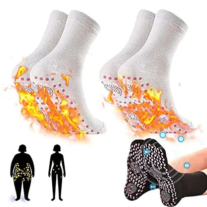 Tourmaline Slimming Health Socks – Self-Heating Thermotherapy Socks for Men & Women | Circulation, Detox & Weight Support - Foshkan.com