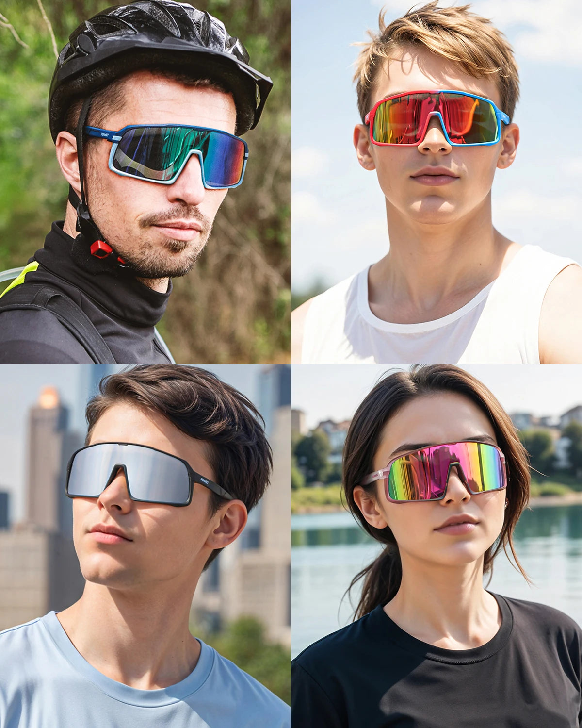 Polarized Sports Sunglasses for Men & Women – UV400 Outdoor Protection for Cycling, Hiking, Driving, Running & More - Foshkan.com